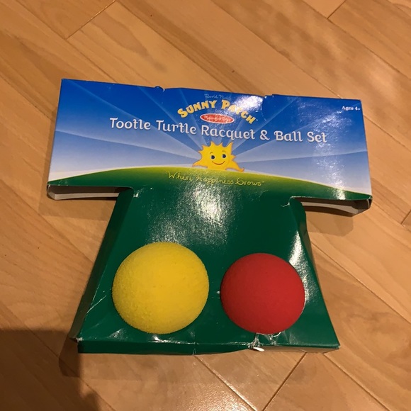 🔥4for$20🔥 Tootle Turtle Racquet & Ball Set - Melissa & Doug - Picture 10 of 16
